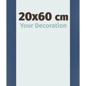 Bilderrahmen 20x60 cm - Dunkelblau Gewischt - MDF - Pisa