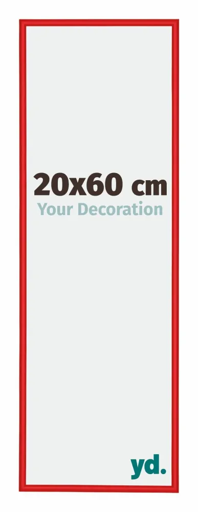 Bilderrahmen 20x60 cm - Ferrari Rot - Aluminium - New York