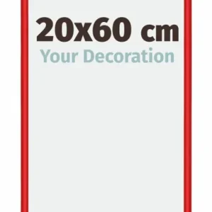 Bilderrahmen 20x60 cm - Ferrari Rot - Aluminium - New York