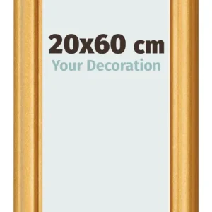 Bilderrahmen 20x60 cm - Gold Matt - MDF - Lazio