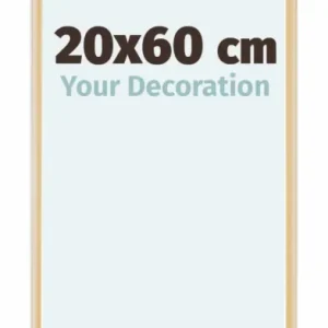 Bilderrahmen 20x60 cm - Gold Vintage - Aluminium - Kent