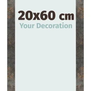 Bilderrahmen 20x60 cm - Oxidiertes Metall - MDF - Bologna