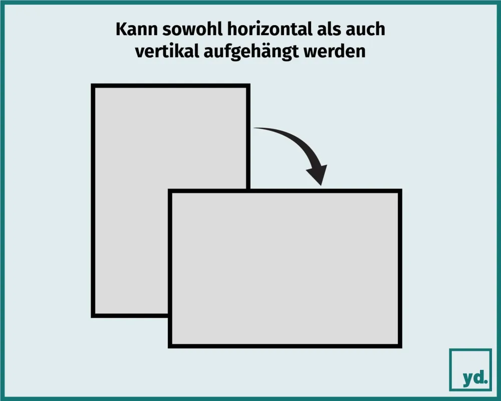 Bilderrahmen 20x60 cm - Rot - MDF - Mura