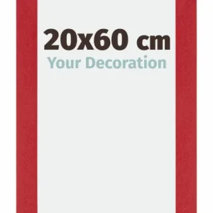 Bilderrahmen 20x60 cm - Rot - MDF - Mura