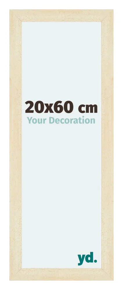 Bilderrahmen 20x60 cm - Sand Gewischt - MDF - Mura