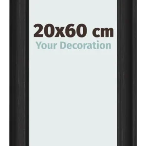 Bilderrahmen 20x60 cm - Schwarz Gemasert - MDF - Lazio