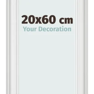 Bilderrahmen 20x60 cm - Weiß Gemasert - MDF - Lazio