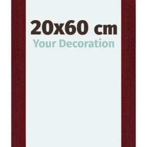 Bilderrahmen 20x60 cm - Weinrot Gewischt - MDF - Mura