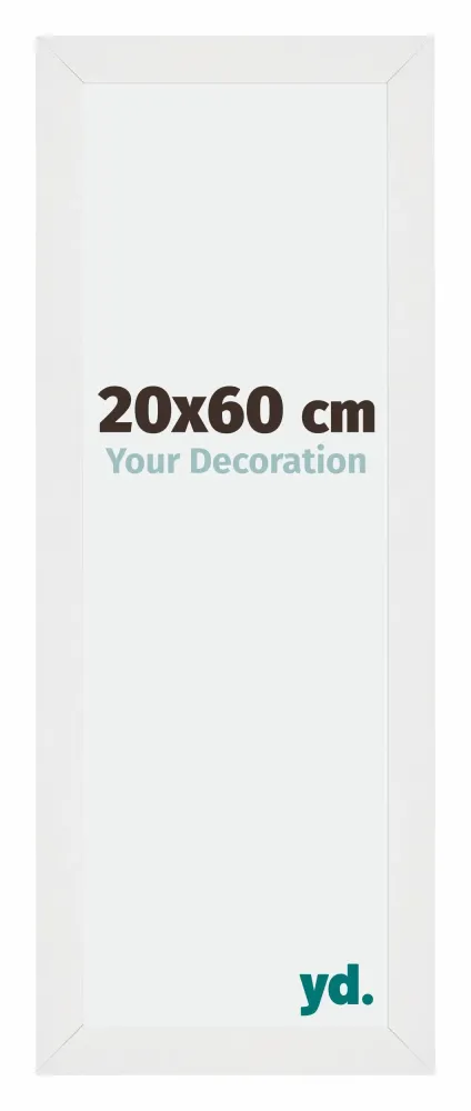 Bilderrahmen 20x60 cm - Weiss Hochglanz - MDF - Mura