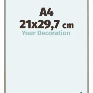 Bilderrahmen A4 - 21x29,7 cm - Champagner - Aluminium - Kent