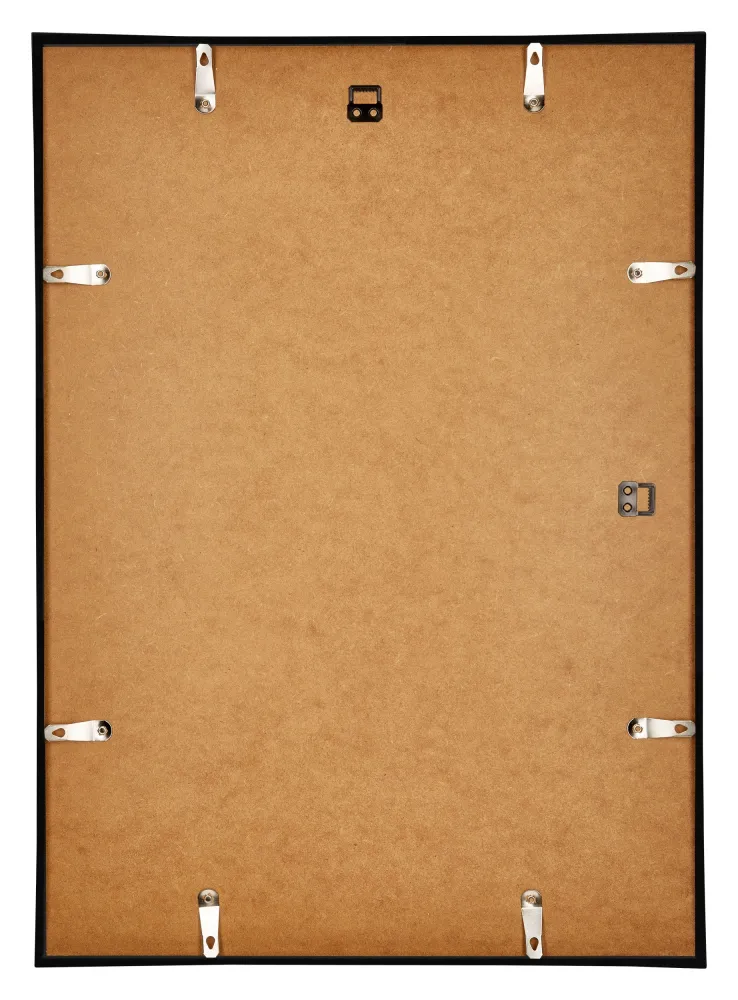 Bilderrahmen A4 - 21x29,7 cm - DIN A4 Schwarz Hochglanz - Kunststoff - Annecy