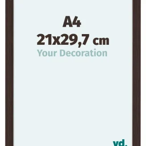 Bilderrahmen A4 - 21x29,7 cm - Eiche Dunkel - MDF - Como