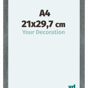 Bilderrahmen A4 - 21x29,7 cm - Eisen Gewischt - MDF - Como