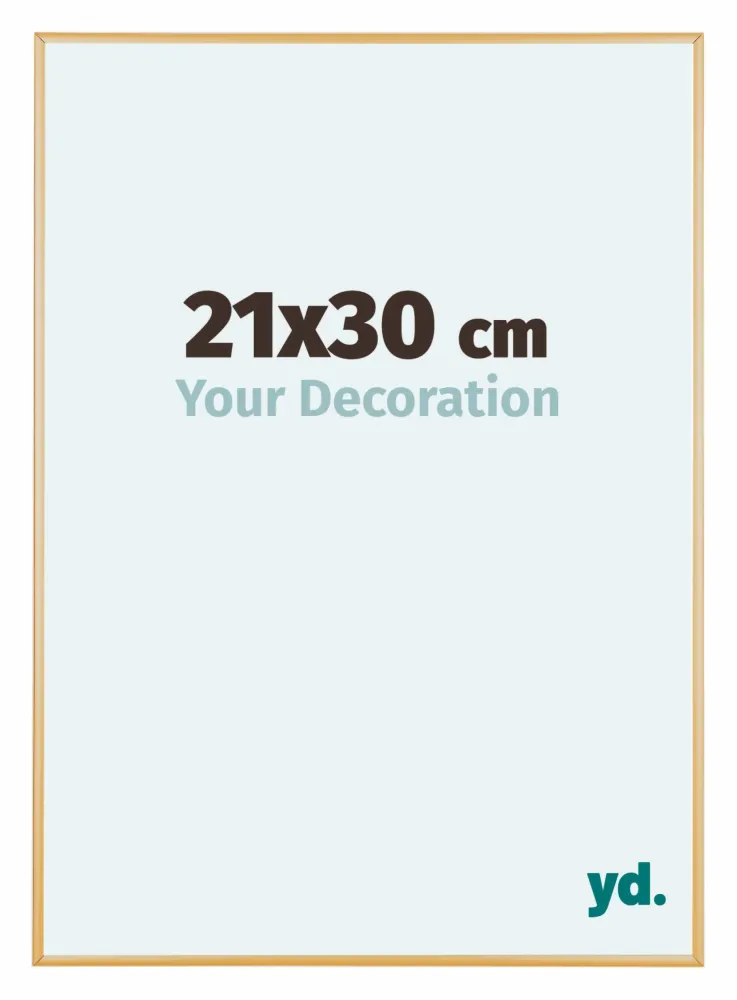 Bilderrahmen 21x30 cm - Gold Vintage - Aluminium - Kent