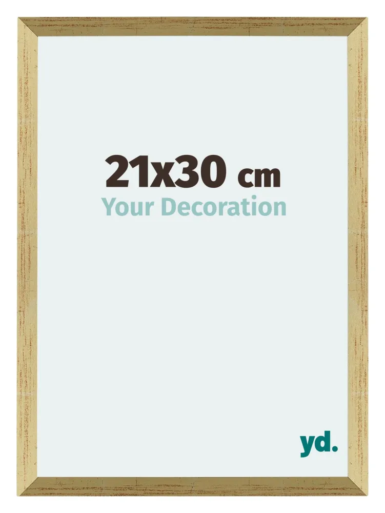 Bilderrahmen 21x30 cm - Goldglanz - MDF - Mura