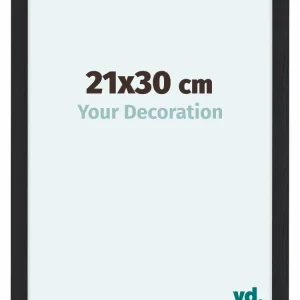 Bilderrahmen 21x30 cm - Schwarz Gemasert - MDF - Como