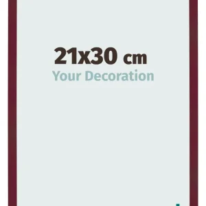 Bilderrahmen 21x30 cm - Weinrot Gewischt - MDF - Bologna