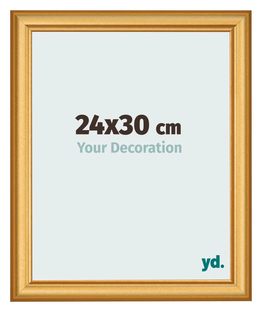 Bilderrahmen 24x30 cm - Gold Matt - MDF - Lazio
