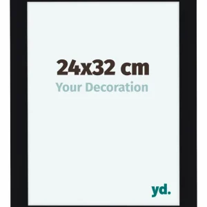Bilderrahmen 24x32 cm - Schwarz Hochglanz - MDF - Como