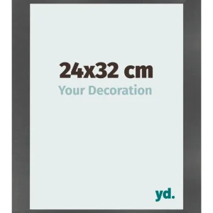 Bilderrahmen 24x32 cm - Schwarz Matt - MDF - Pisa