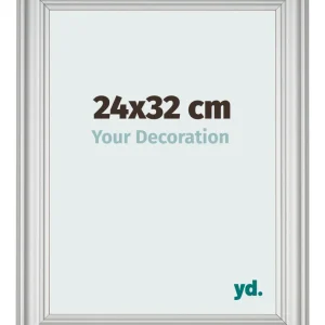 Bilderrahmen 24x32 cm - Silber Matt - MDF - Lazio