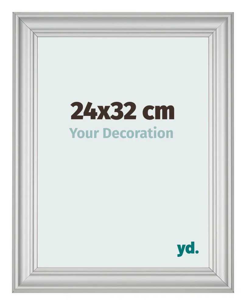 Bilderrahmen 24x32 cm - Silber Matt - MDF - Lazio