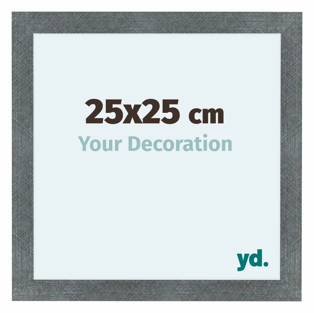 Bilderrahmen 25x25 cm - Eisen Gewischt - MDF - Como