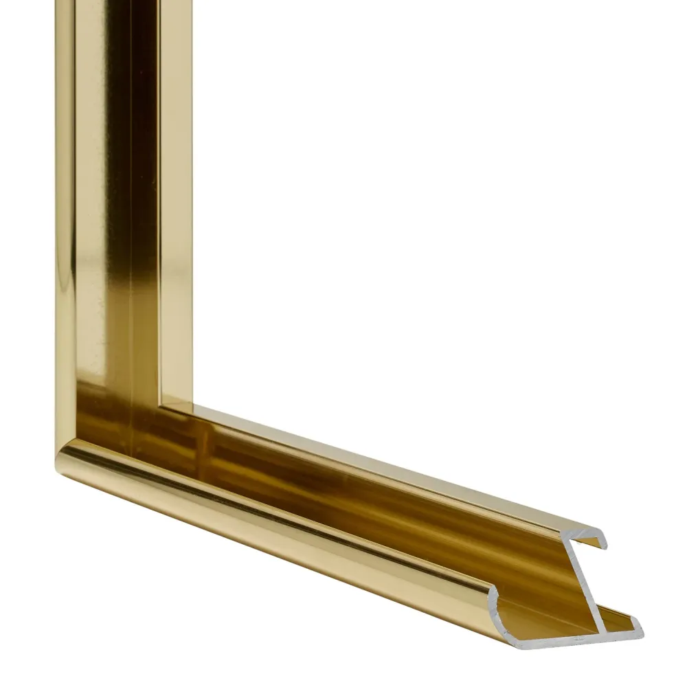 Bilderrahmen 25x25 cm - Goldglanz - Aluminium - New York
