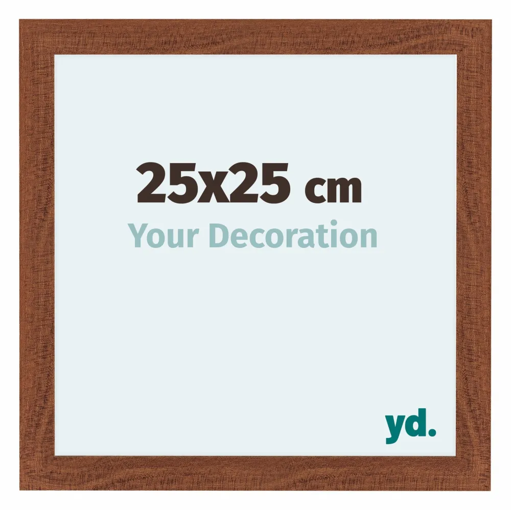 Bilderrahmen 25x25 cm - Nussbaum - MDF - Como
