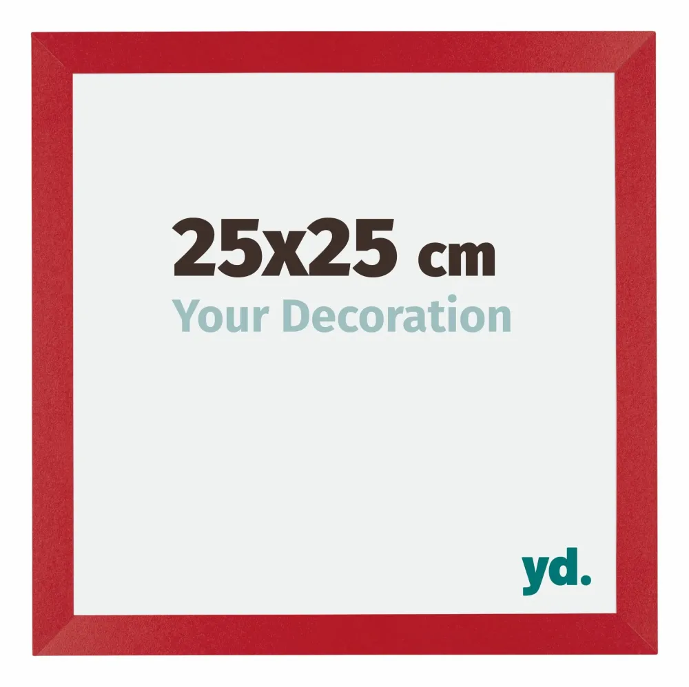 Bilderrahmen 25x25 cm - Rot - MDF - Mura