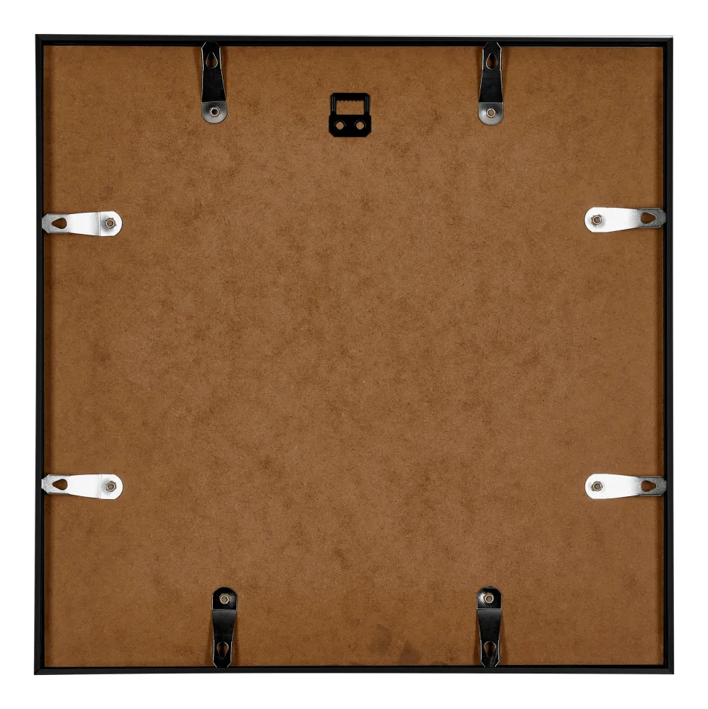 Bilderrahmen 25x25 cm - Schwarz Matt - Aluminium - Kent