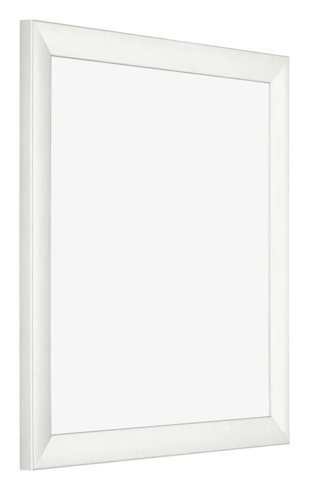 Bilderrahmen 25x25 cm - Weiß Gemasert - MDF - Pisa
