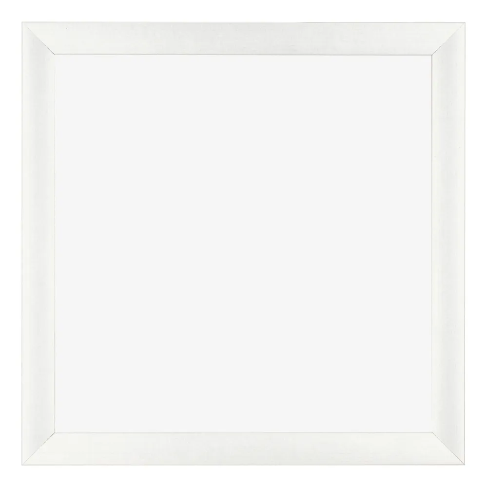 Bilderrahmen 25x25 cm - Weiß Gemasert - MDF - Pisa