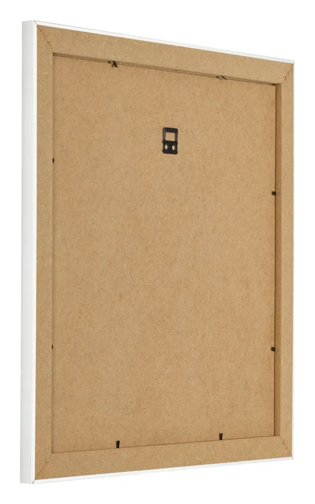 Bilderrahmen 25x25 cm - Weiß Gemasert - MDF - Pisa
