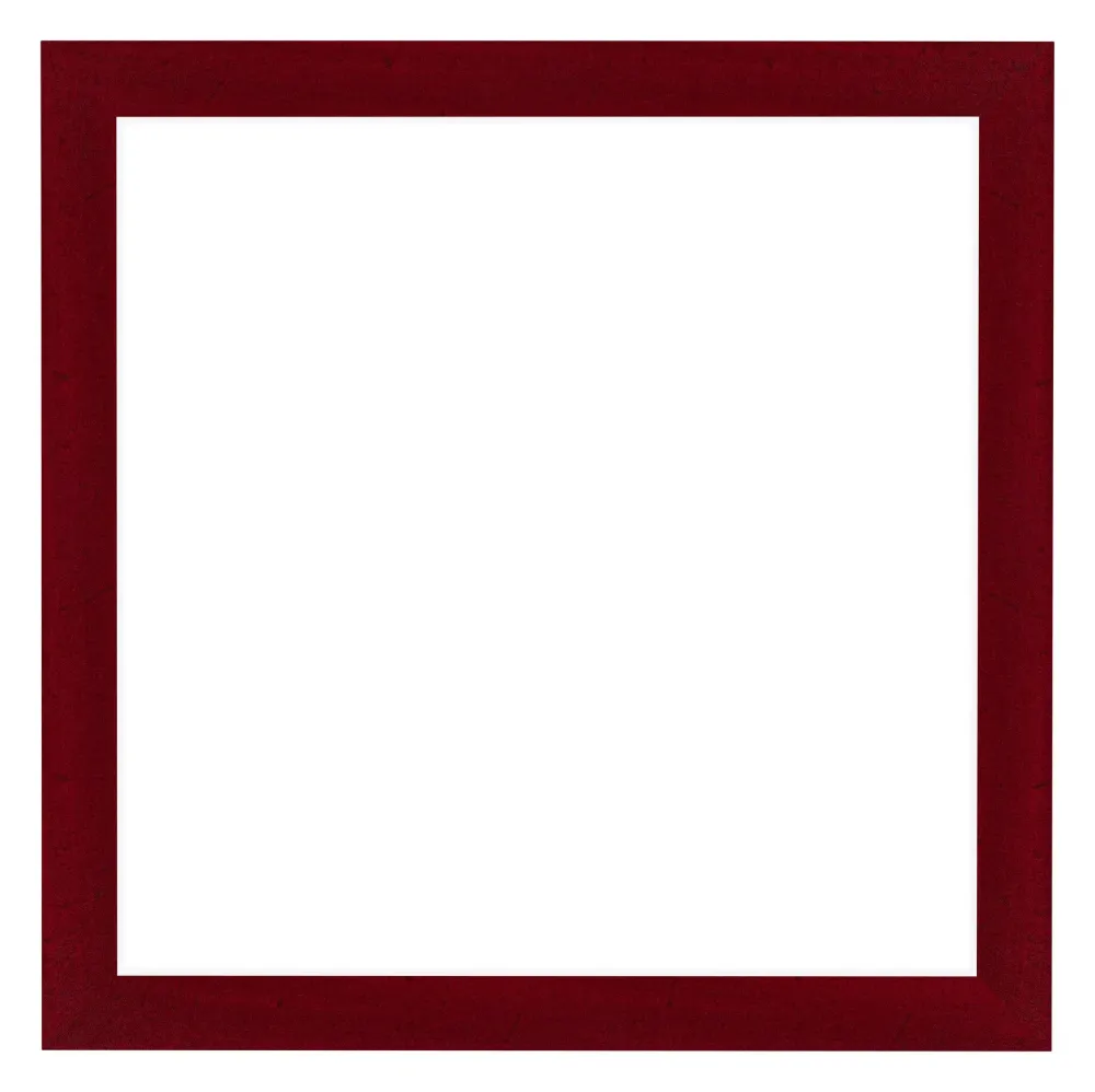 Bilderrahmen 25x25 cm - Weinrot Gewischt - MDF - Como