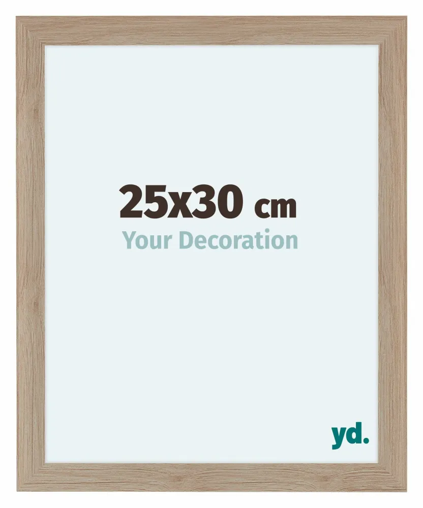 Bilderrahmen 25x30 cm - Eiche Hell - MDF - Como