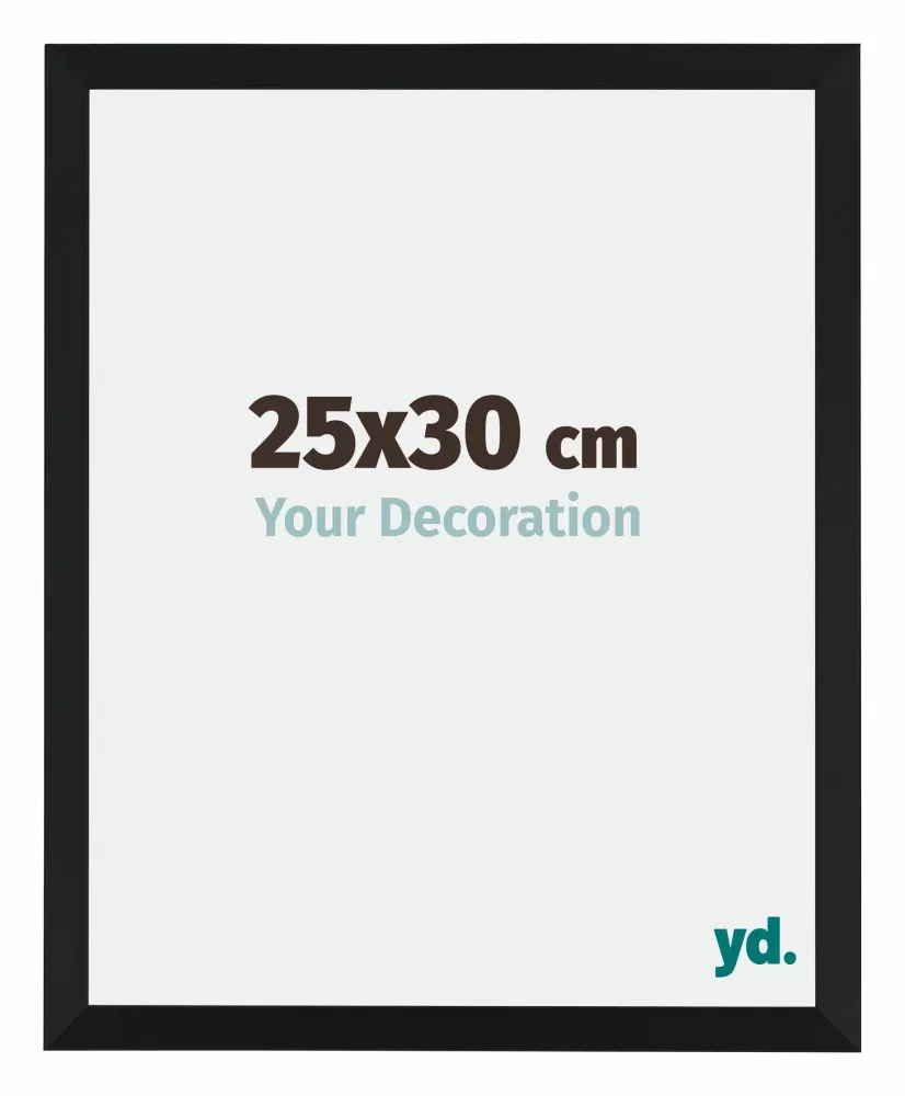 Bilderrahmen 25x30 cm - Schwarz Matt - MDF - Catania