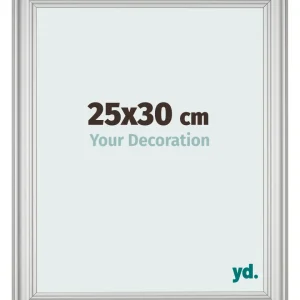 Bilderrahmen 25x30 cm - Silber Matt - MDF - Lazio