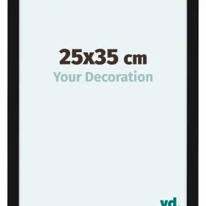 Bilderrahmen 25x35 cm - Schwarz Hochglanz - MDF - Como