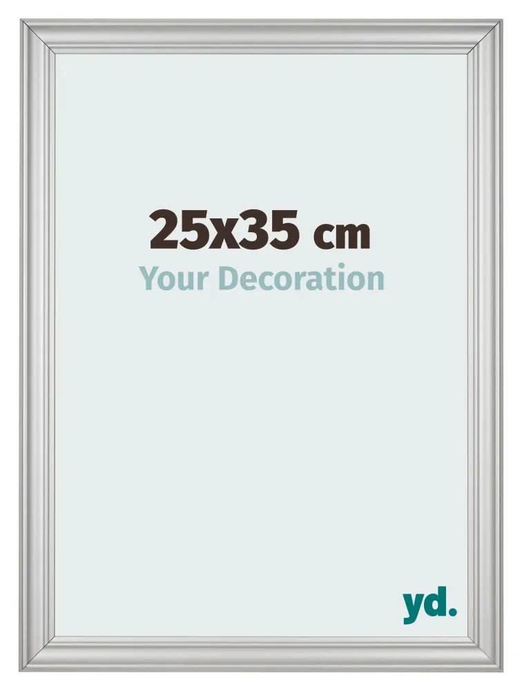 Bilderrahmen 25x35 cm - Silber Matt - MDF - Lazio