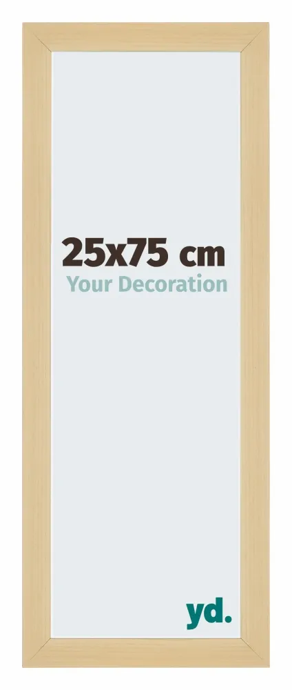 Bilderrahmen 25x75 cm - Ahorn Dekor - MDF - Mura