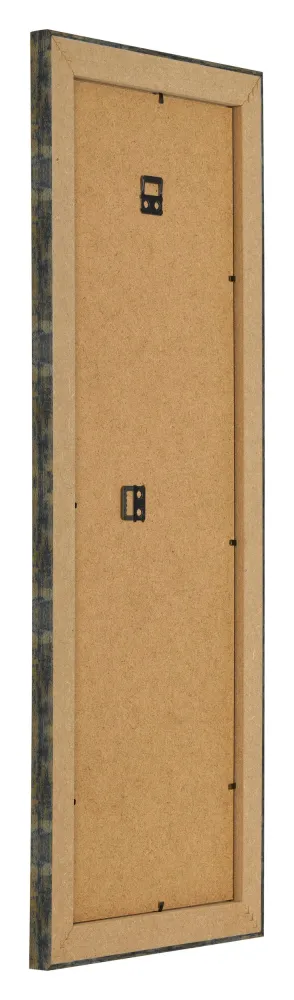 Bilderrahmen 25x75 cm - Blau Gold Meliert - MDF - Pisa