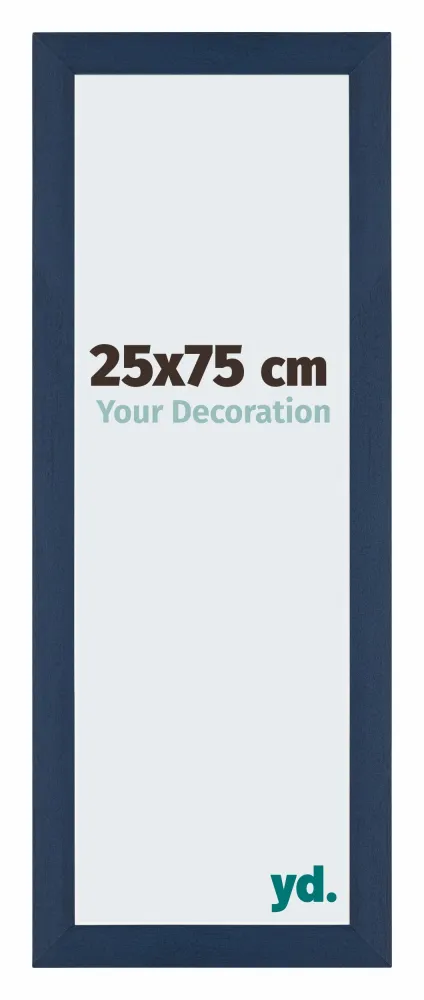 Bilderrahmen 25x75 cm - Dunkelblau Gewischt - MDF - Mura