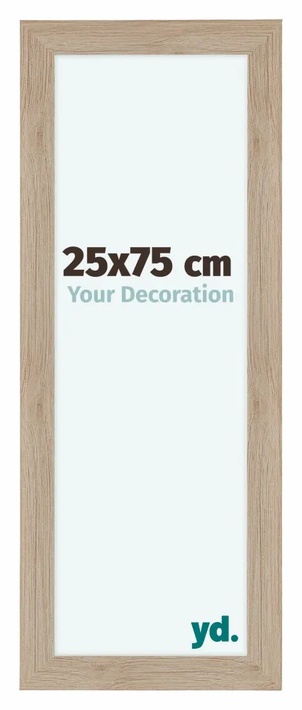Bilderrahmen 25x75 cm - Eiche Hell - MDF - Como
