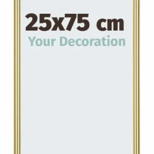 Bilderrahmen 25x75 cm - Gold - Kunststoff - Annecy