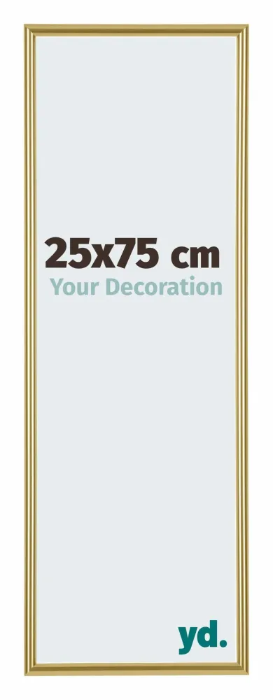 Bilderrahmen 25x75 cm - Gold - Kunststoff - Annecy