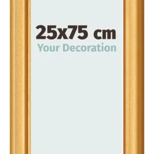 Bilderrahmen 25x75 cm - Gold Matt - MDF - Lazio