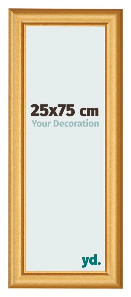 Bilderrahmen 25x75 cm - Gold Matt - MDF - Lazio
