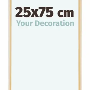 Bilderrahmen 25x75 cm - Gold Vintage - Aluminium - Kent