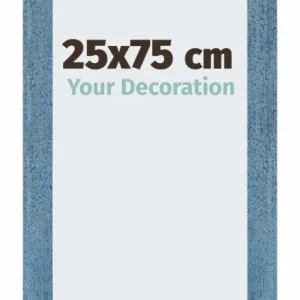 Bilderrahmen 25x75 cm - Hellblau Gewischt - MDF - Mura